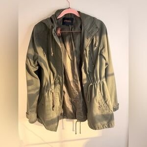 Ambiance Khaki Utility Jacket for Women